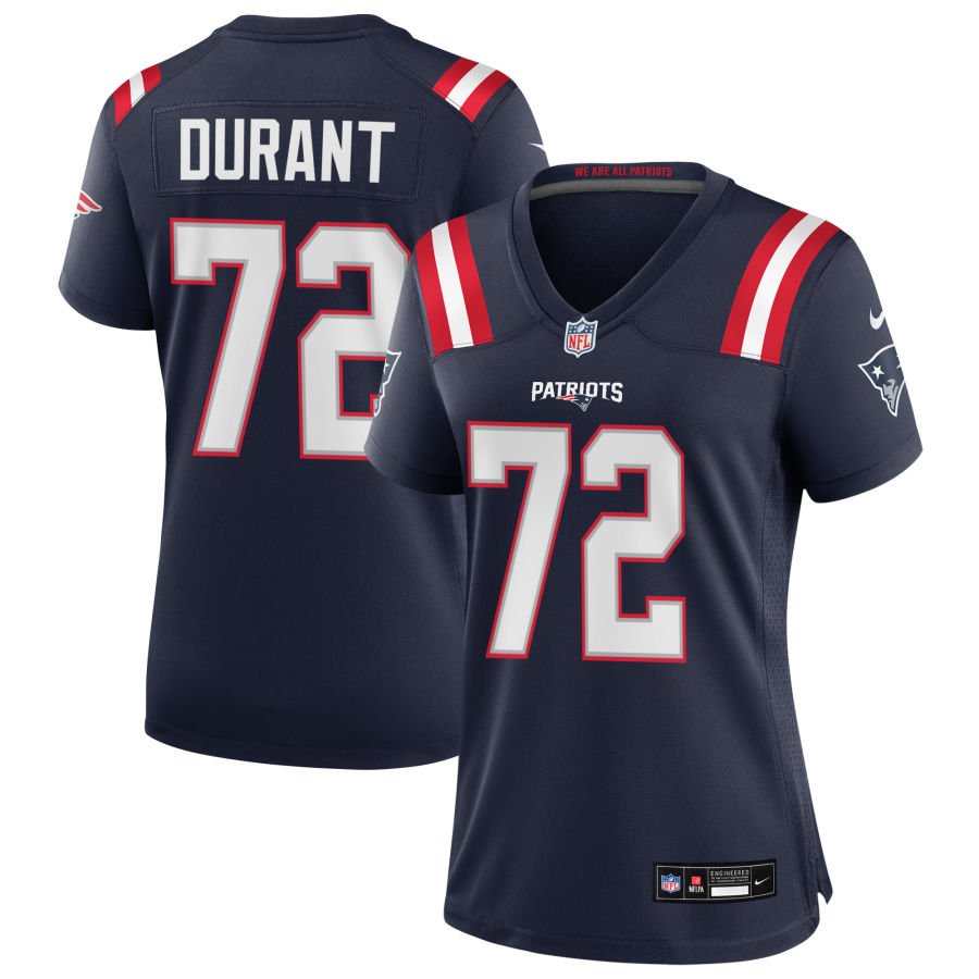 Yasir Durant Women's Nike Navy New England Patriots Custom Game Jersey