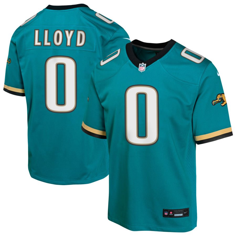Devin Lloyd Youth Nike Teal Jacksonville Jaguars Prowler Throwback Custom Game Jersey