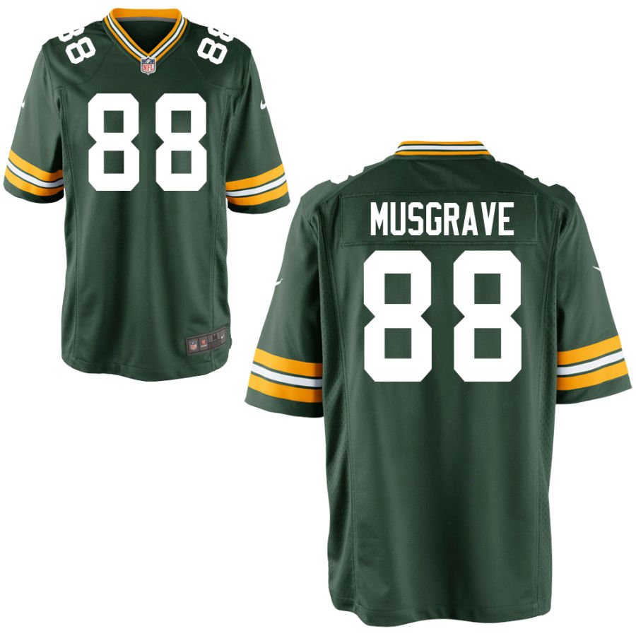 Luke Musgrave Youth Nike Green Green Bay Packers Custom Game Jersey