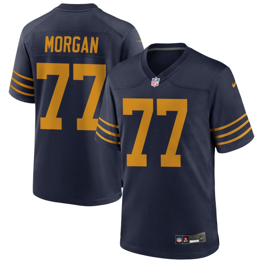 Jordan Morgan Men's Nike Navy Green Bay Packers The 1923 Classic Game Custom Jersey
