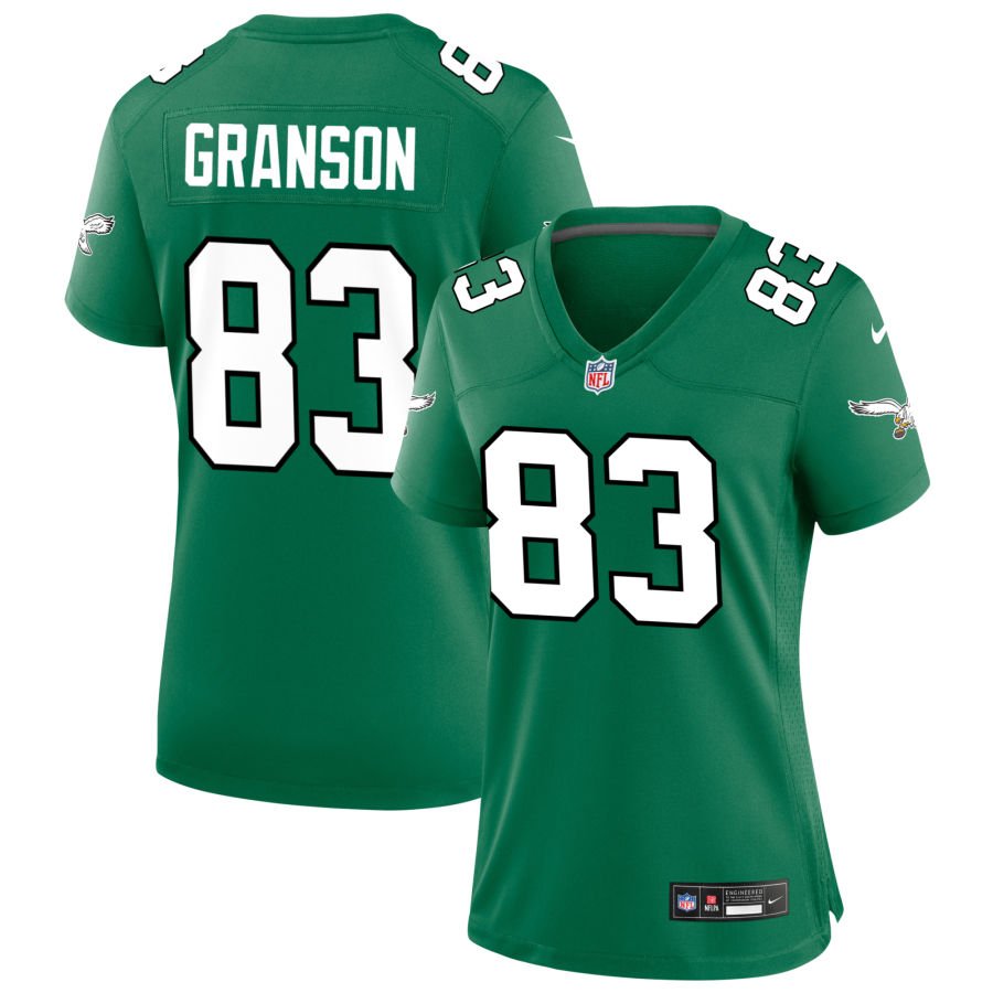 Kylen Granson Women's Nike Kelly Green Philadelphia Eagles Alternate Custom Game Jersey
