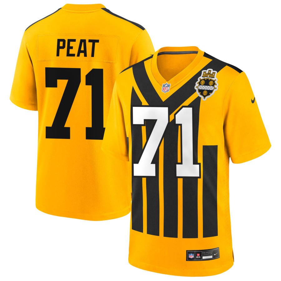 Andrus Peat Youth Nike Gold Pittsburgh Steelers Alternate 1933 Throwback Game Custom Jersey
