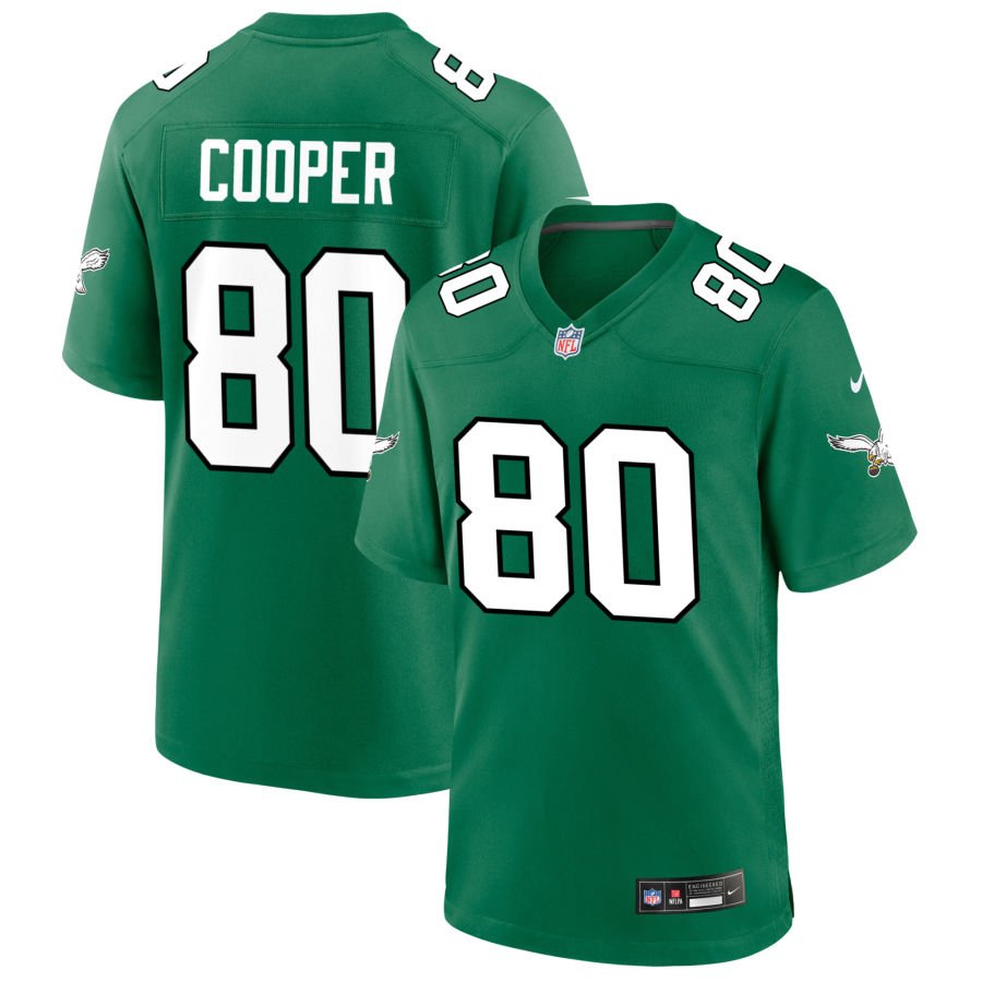 Darius Cooper Men's Nike Kelly Green Philadelphia Eagles Alternate Custom Game Jersey