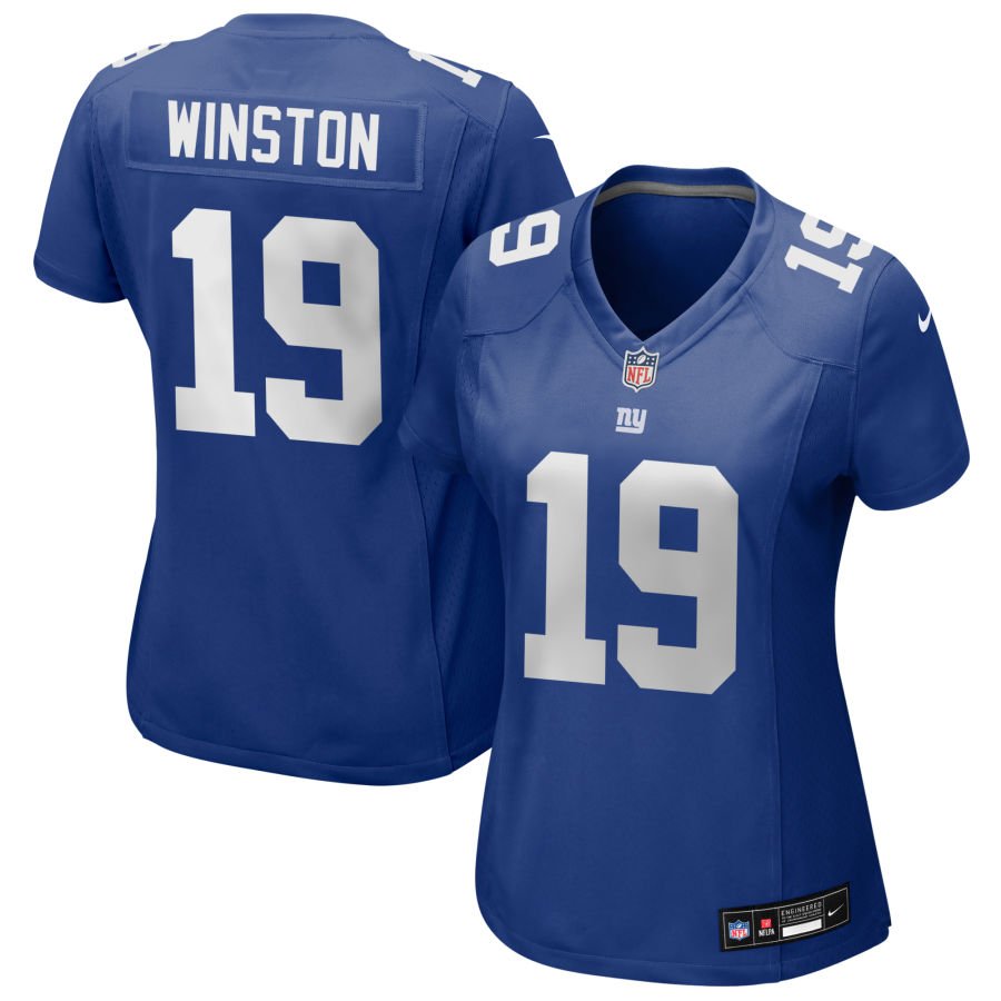 Jameis Winston Women's Nike Royal New York Giants Custom Jersey