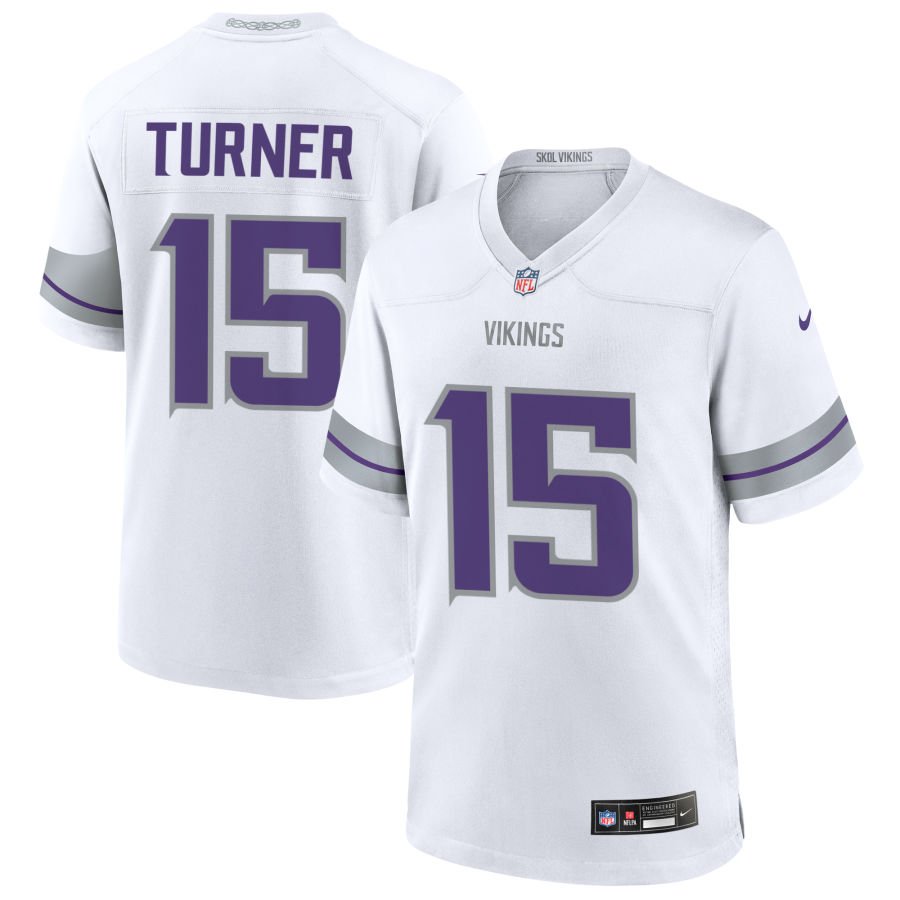 Dallas Turner Men's Nike White Minnesota Vikings Alternate Custom Game Jersey