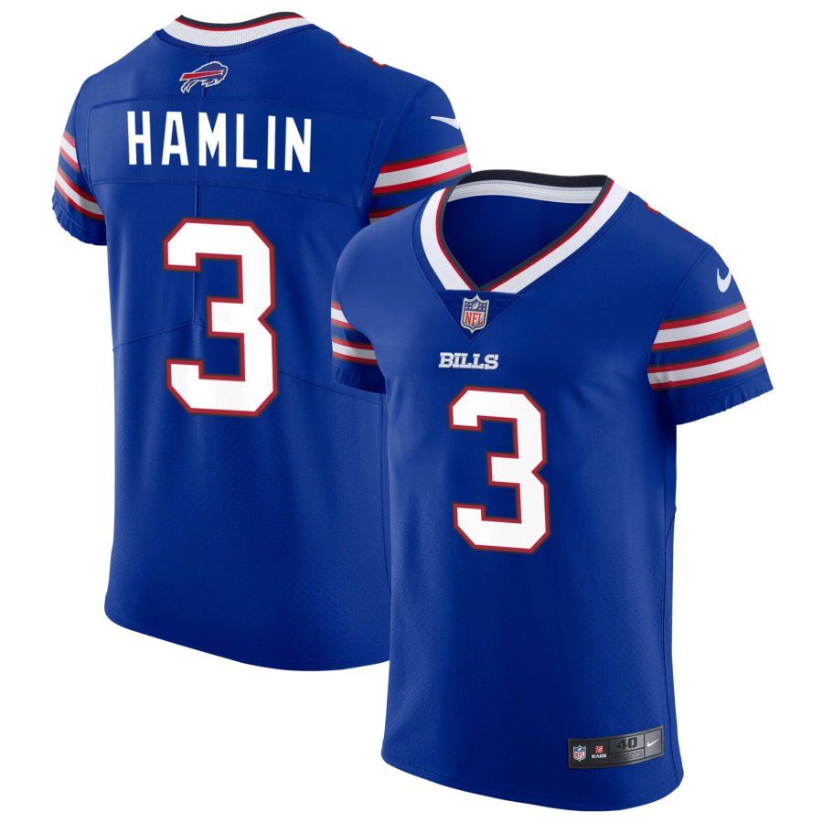 Damar Hamlin Men's Nike Royal Buffalo Bills Vapor Elite Custom Jersey