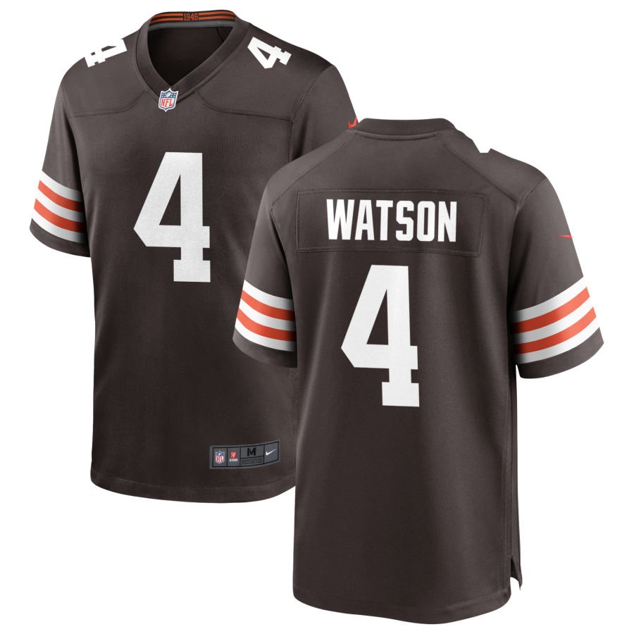 Deshaun Watson Men's Nike Cleveland Browns Brown Custom Game Jersey