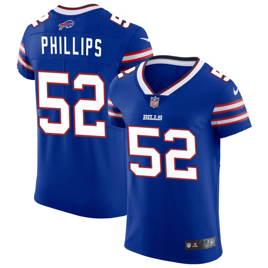 Jordan Phillips Men's Nike Royal Buffalo Bills Vapor Elite Custom Jersey
