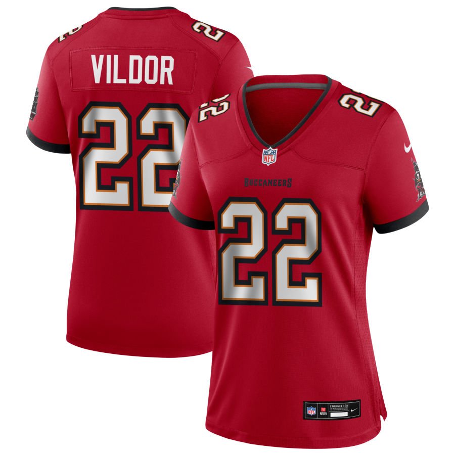 Kindle Vildor Women's Nike Tampa Bay Buccaneers Red Custom Game Jersey
