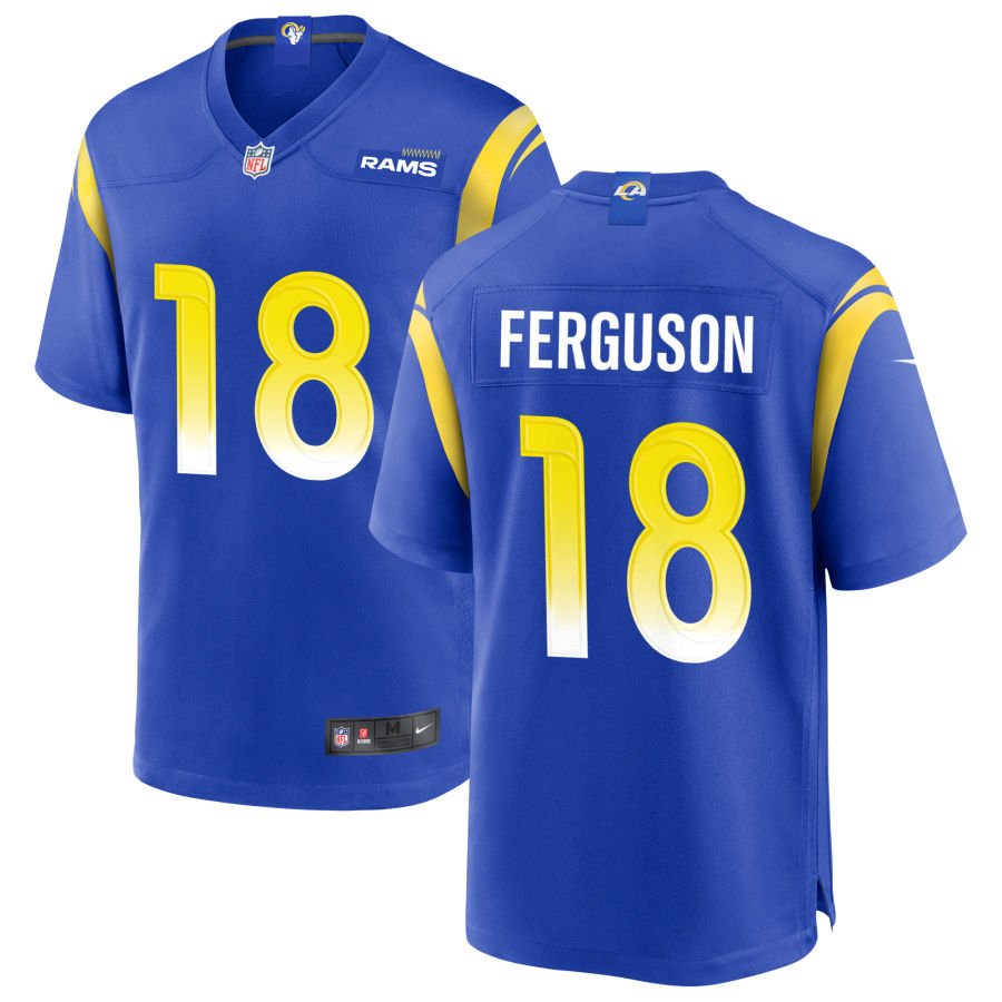 Terrance Ferguson Men's Nike Royal Los Angeles Rams Custom Game Jersey