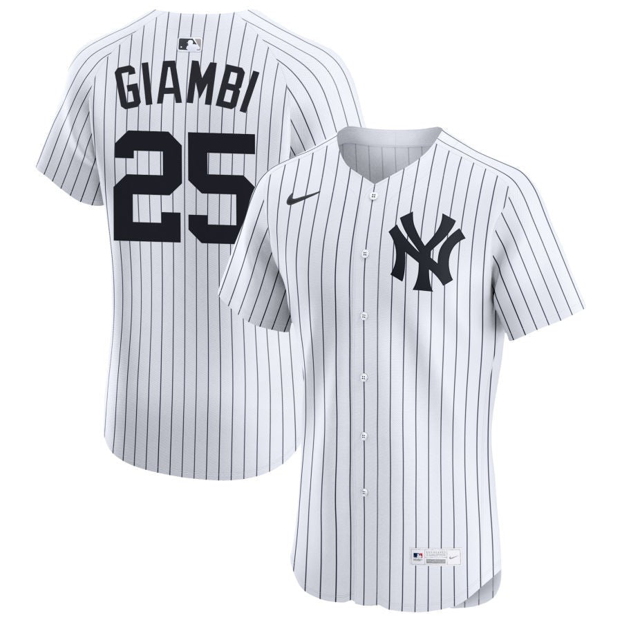 Lou Piniella Men's Nike White New York Yankees  Home Elite Pick-A-Player Retired Roster Jersey
