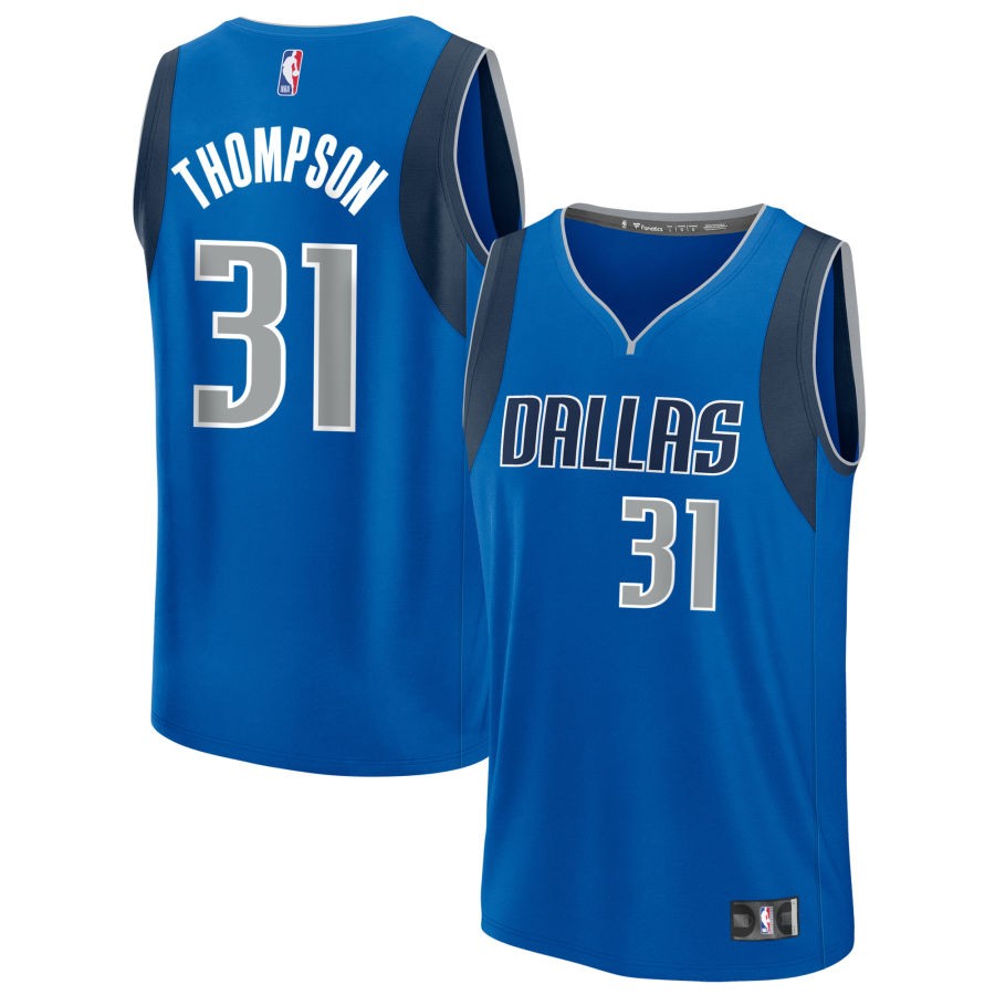 Klay Thompson Men's Fanatics Blue Dallas Mavericks Fast Break Custom Jersey - Icon Edition