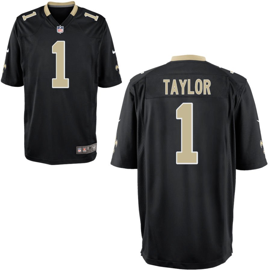 Alontae Taylor Youth Nike Black New Orleans Saints Custom Game Jersey
