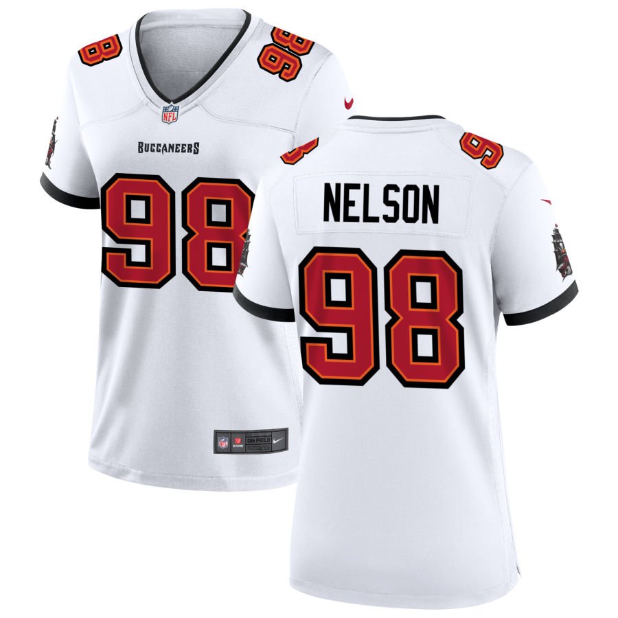 Anthony Nelson Women's Nike Tampa Bay Buccaneers White Custom Game Jersey