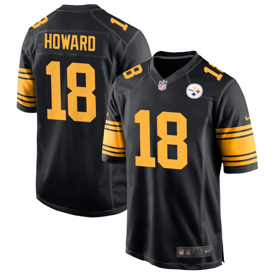 Will Howard Men's Nike  Black Pittsburgh Steelers Alternate Custom Game Jersey