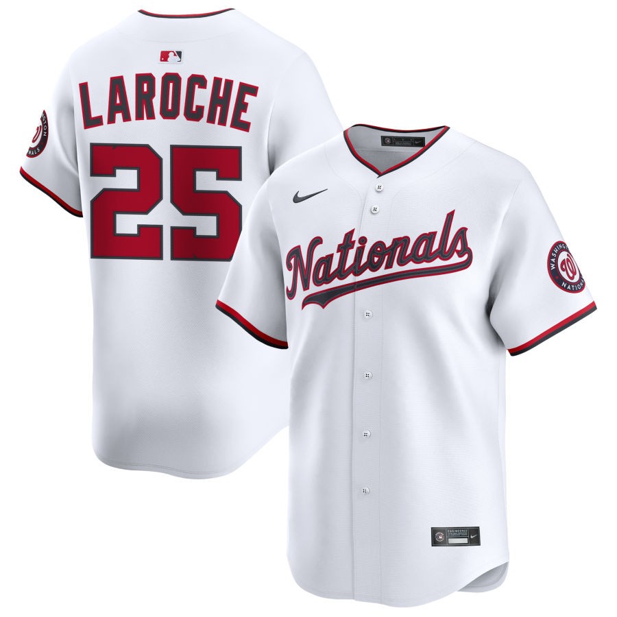 Adam LaRoche Men's Nike White Washington Nationals Home Limited Pick-A-Player Retired Roster Jersey