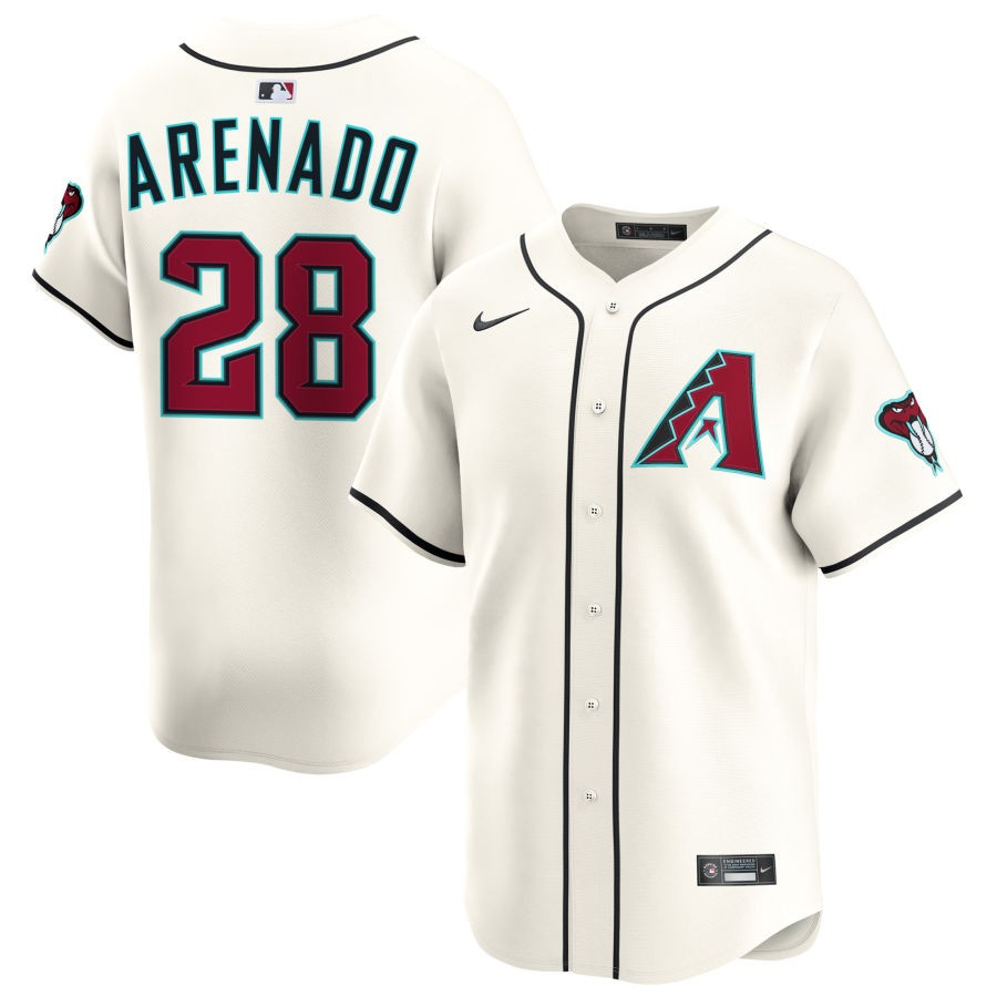 Dylan Ray Men's Nike Cream Arizona Diamondbacks Home Limited Custom Jersey