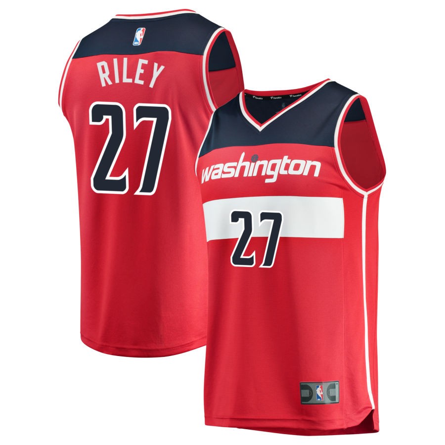 Will Riley Youth Fanatics Red Washington Wizards Fast Break Custom Replica Jersey - Icon Edition