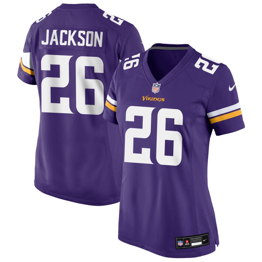 Theo Jackson Women's Nike Purple Minnesota Vikings Custom Game Jersey