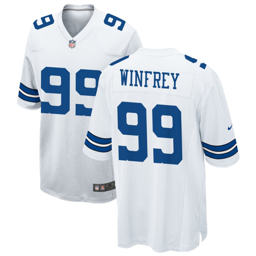 Perrion Winfrey Men's Nike White Dallas Cowboys Custom Game Jersey