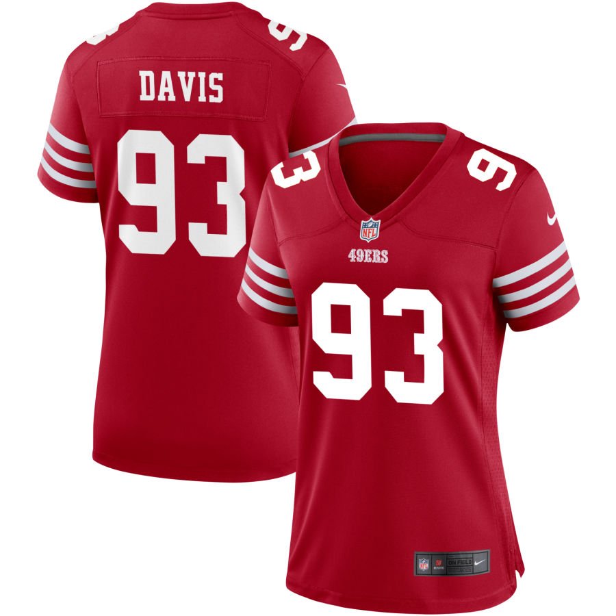 Kalia Davis Women's Nike Scarlet San Francisco 49ers Game Custom Jersey