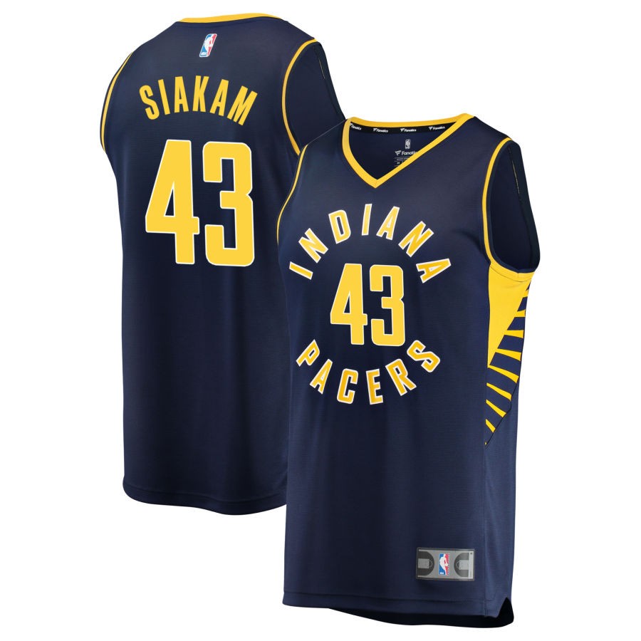 Pascal Siakam Youth Fanatics Navy Indiana Pacers Fast Break Custom Replica Jersey - Icon Edition