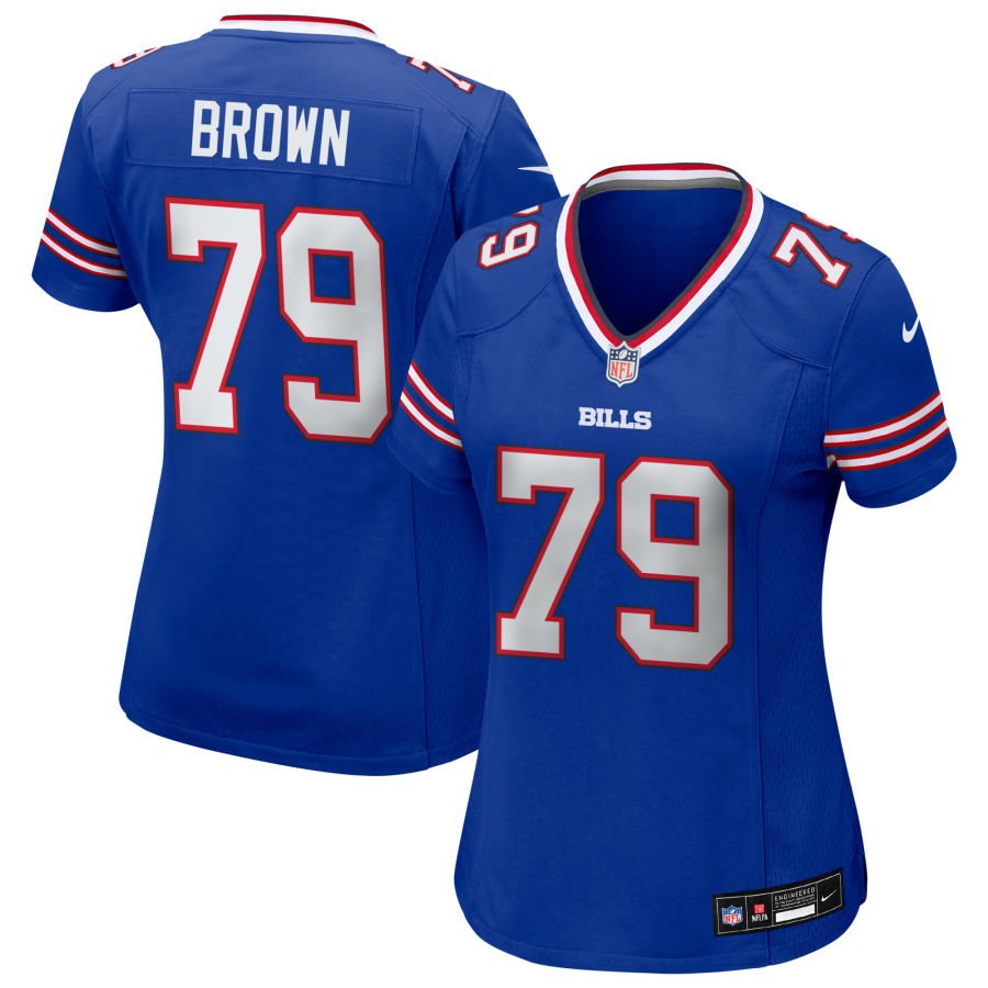 Spencer Brown Women's Nike Royal Buffalo Bills Custom Game Jersey