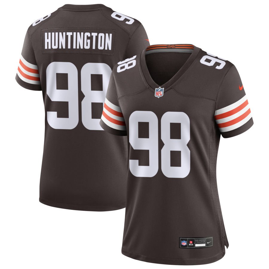 Adin Huntington Women's Nike Cleveland Browns Brown Custom Game Jersey