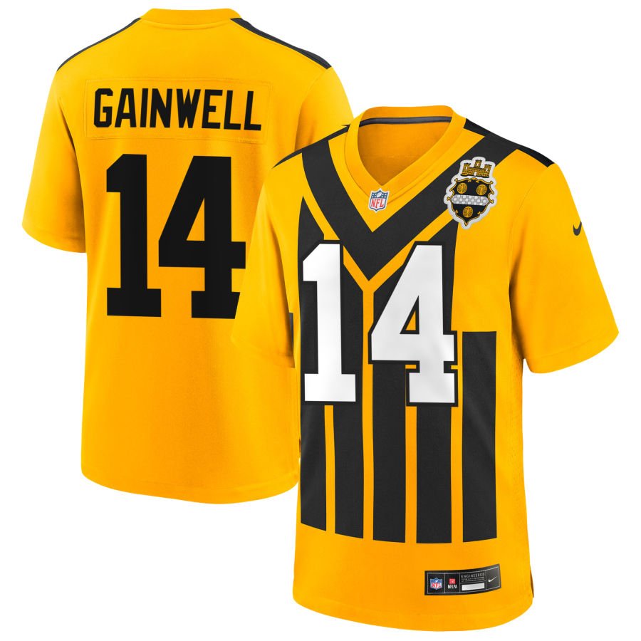 Kenneth Gainwell Men's Nike Gold Pittsburgh Steelers Alternate 1933 Throwback Game Custom Jersey