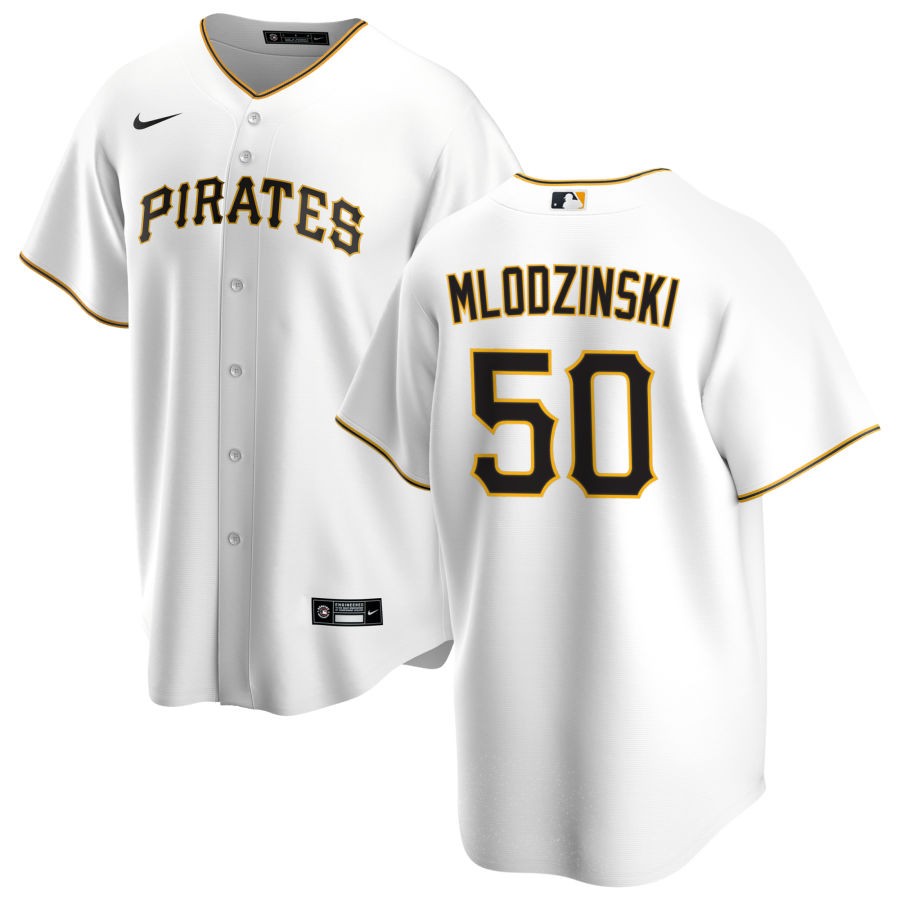 Joey Bart Men's Nike White Pittsburgh Pirates Home Replica Custom Jersey
