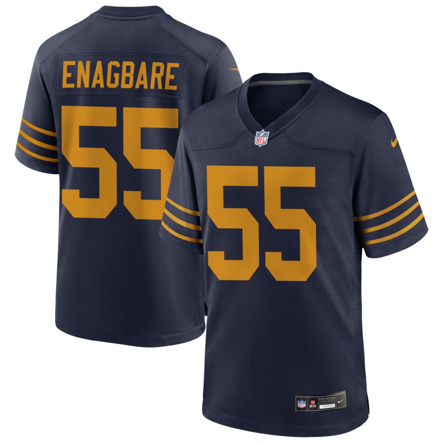 Kingsley Enagbare Men's Nike Navy Green Bay Packers The 1923 Classic Game Custom Jersey