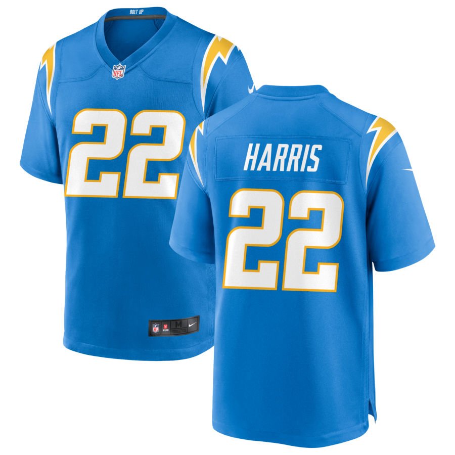 Najee Harris Men's Nike Powder Blue Los Angeles Chargers Custom Game Jersey