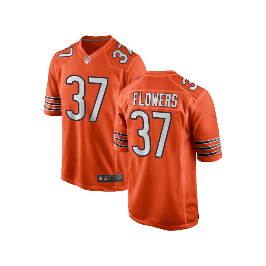 Dallis Flowers Youth Nike Orange Chicago Bears Alternate Custom Game Jersey