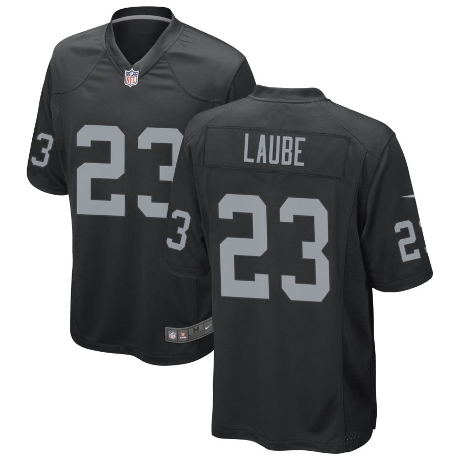 Dylan Laube Men's Nike Black Las Vegas Raiders Custom Game Jersey