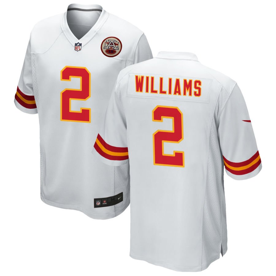 Joshua Williams Men's Nike White Kansas City Chiefs Custom Game Jersey