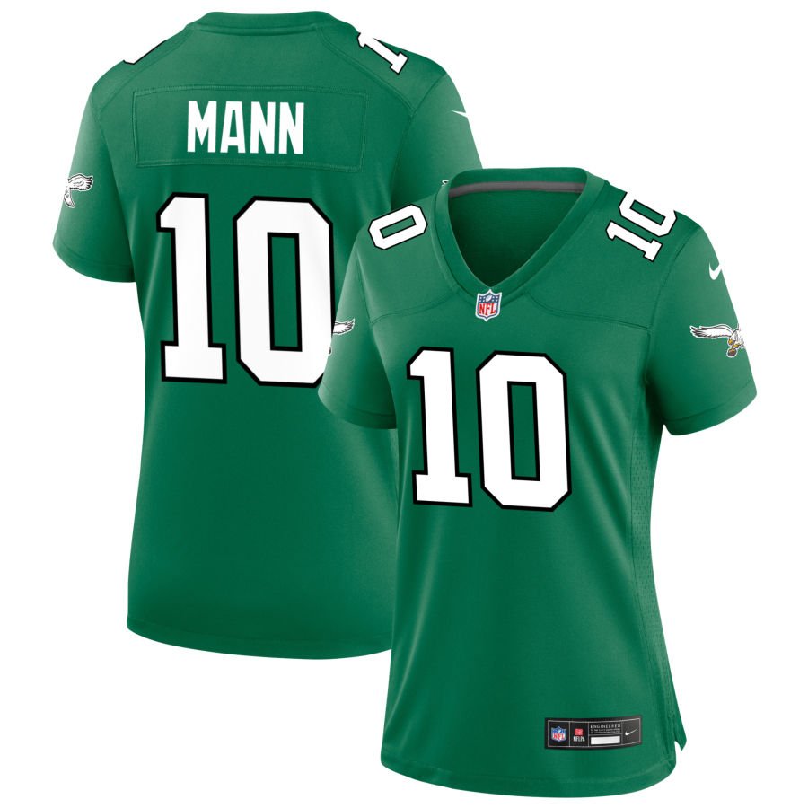 Braden Mann Women's Nike Kelly Green Philadelphia Eagles Alternate Custom Game Jersey