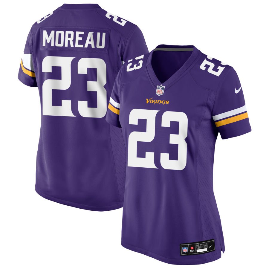 Fabian Moreau Women's Nike Purple Minnesota Vikings Custom Game Jersey