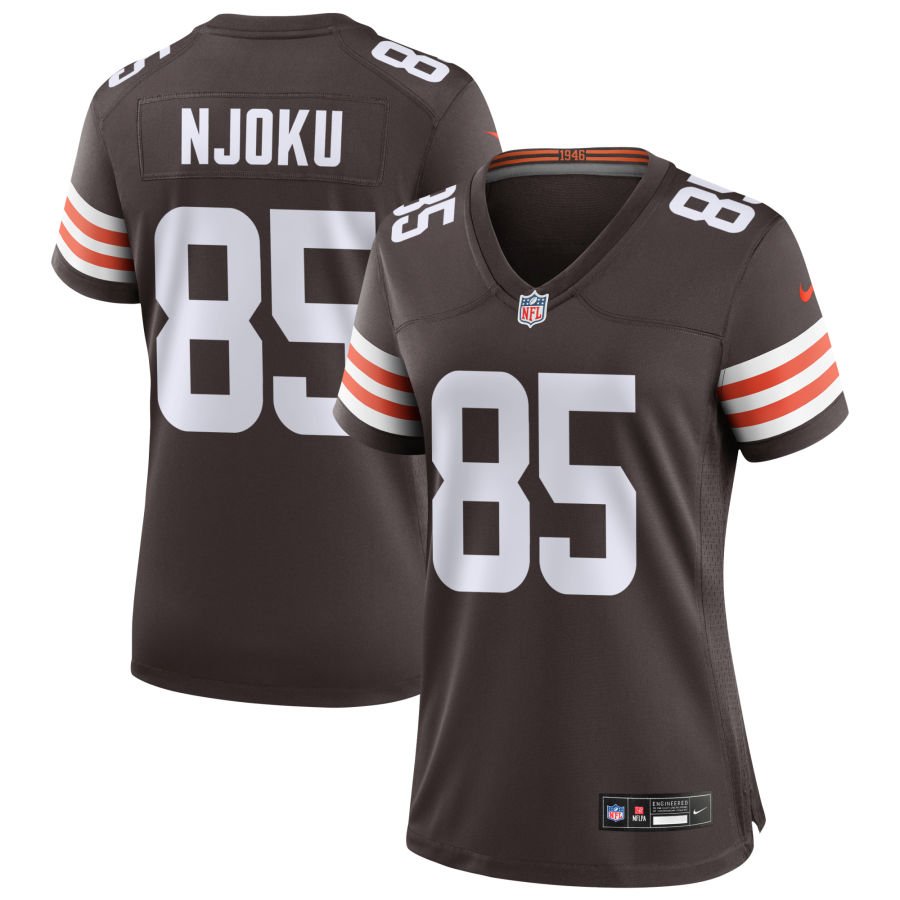 David Njoku Women's Nike Cleveland Browns Brown Custom Game Jersey