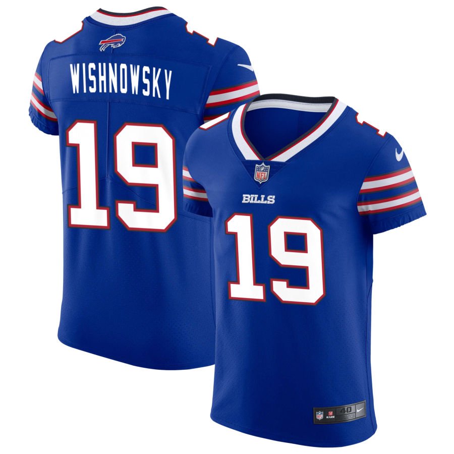 Mitch Wishnowsky Men's Nike Royal Buffalo Bills Vapor Elite Custom Jersey
