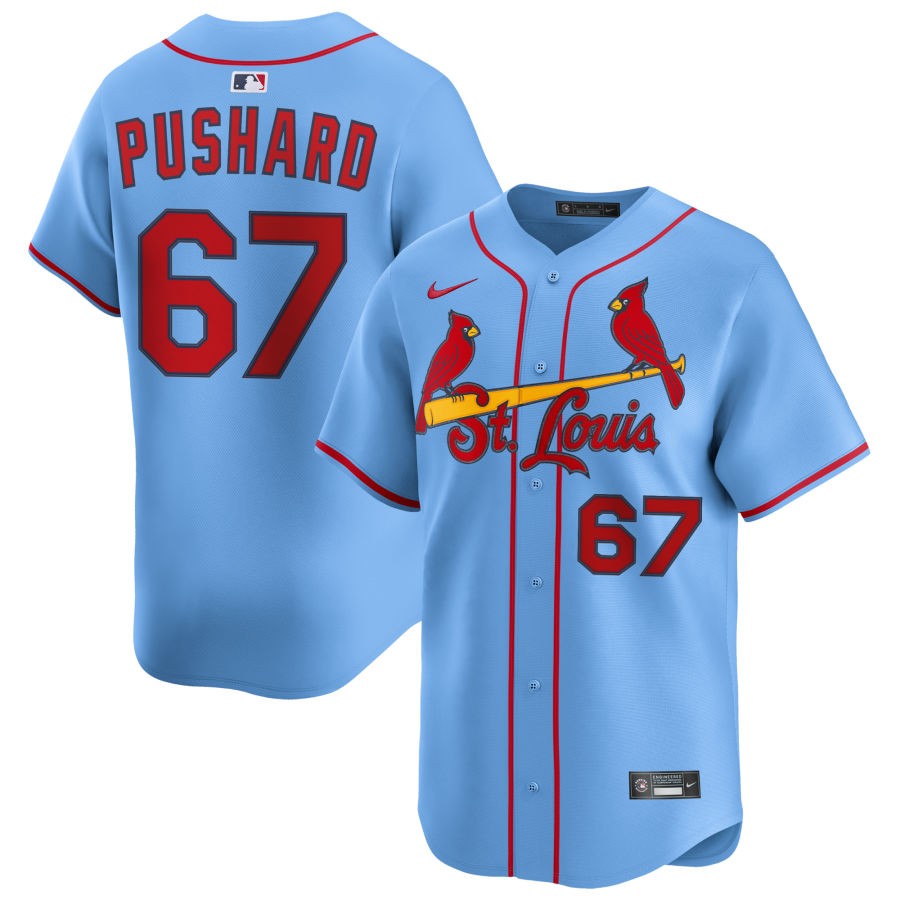 Chris Roycroft Men's Nike Light Blue St. Louis Cardinals Alternate Limited Custom Jersey