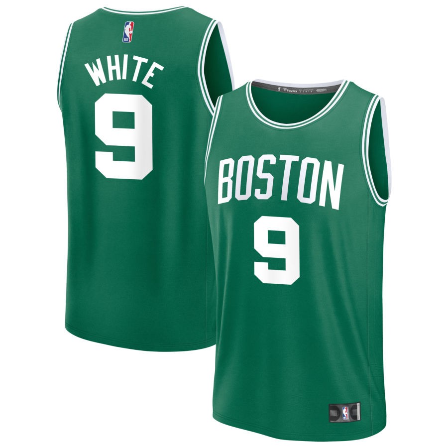 Derrick White Men's Fanatics Kelly Green Boston Celtics Fast Break Custom Jersey - Icon Edition