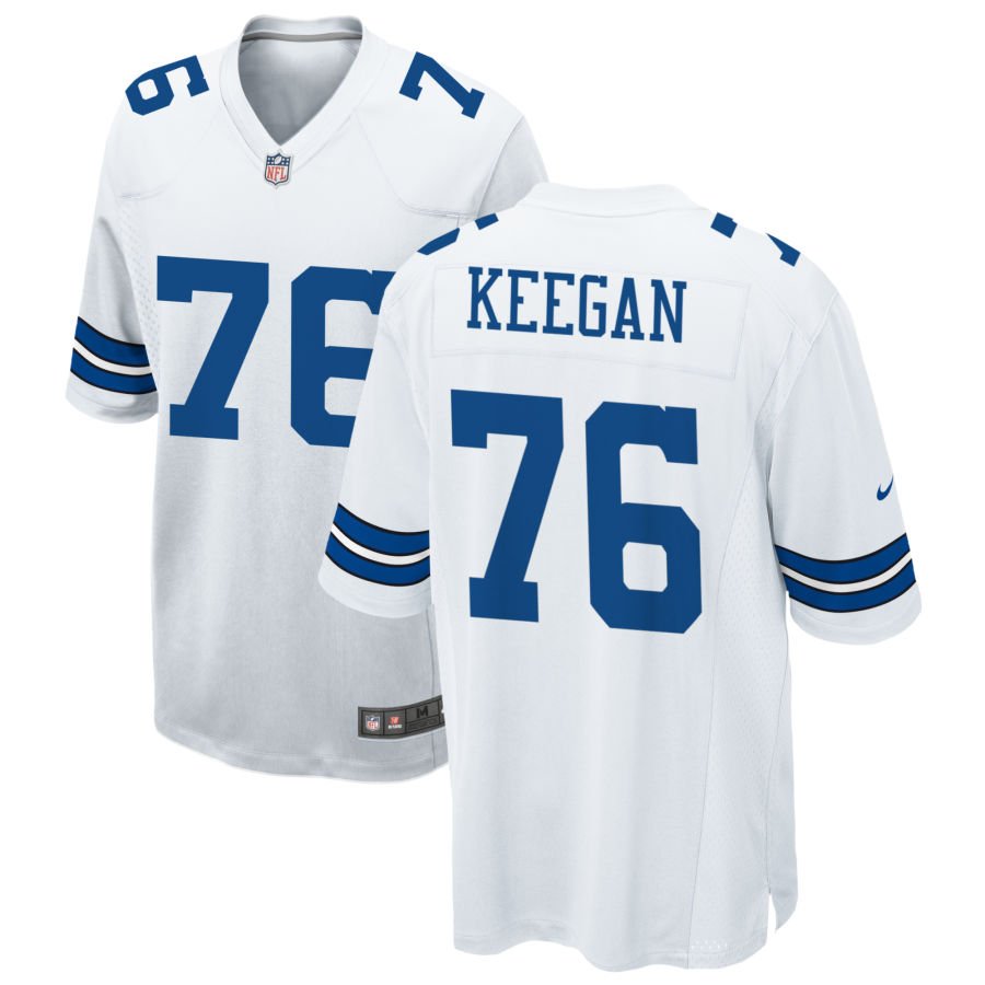Trevor Keegan Men's Nike White Dallas Cowboys Custom Game Jersey