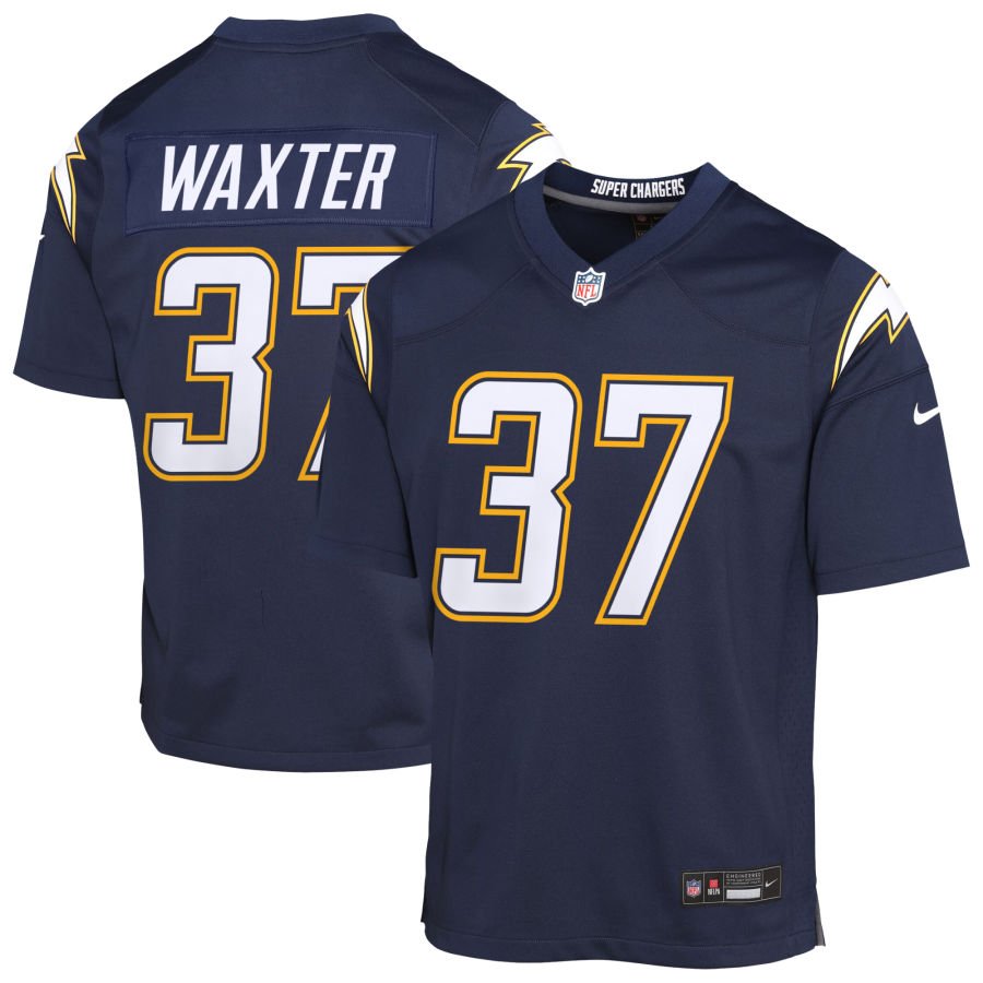 Isas Waxter Youth Nike Navy Los Angeles Chargers Alternate Super Chargers Game Custom Jersey