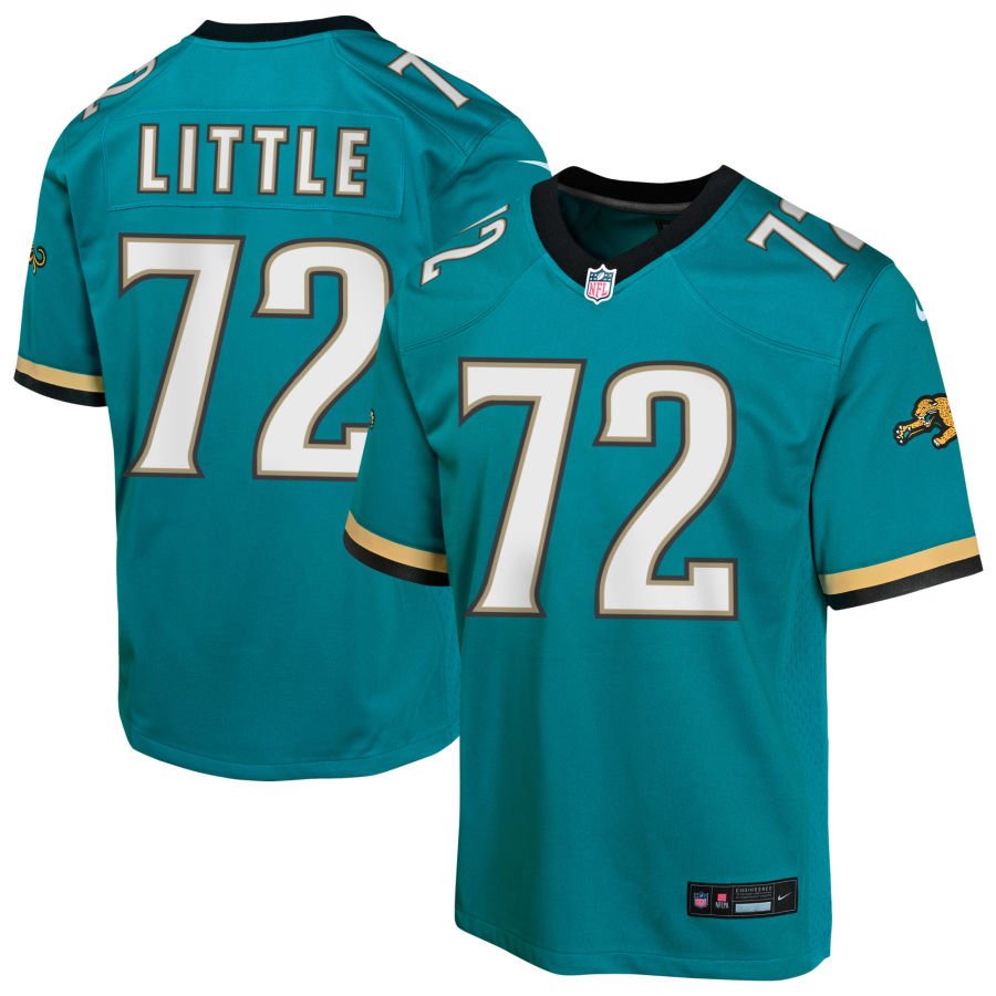 Walker Little Youth Nike Teal Jacksonville Jaguars Prowler Throwback Custom Game Jersey