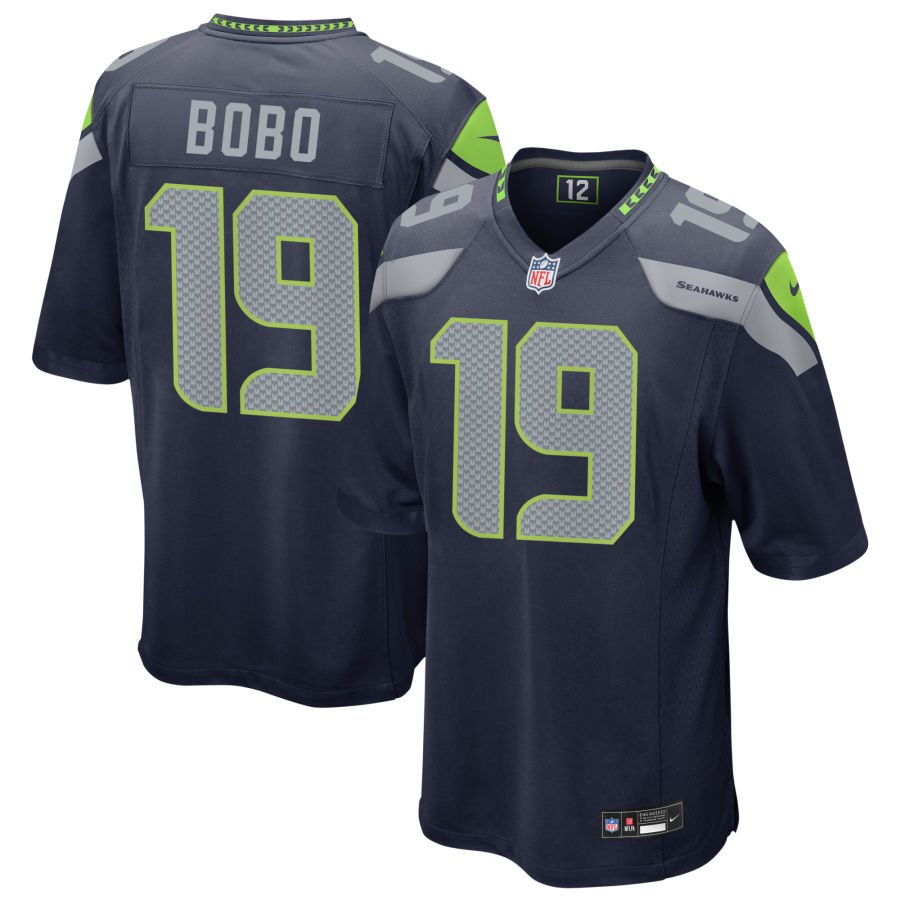 Jake Bobo Men's Nike  College Navy Seattle Seahawks Custom Game Jersey