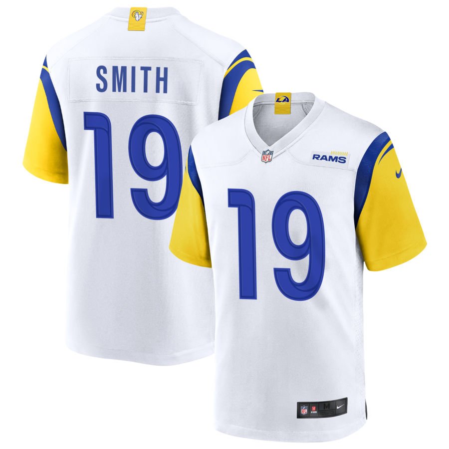 Xavier Smith Men's Nike White Los Angeles Rams Alternate Custom Jersey