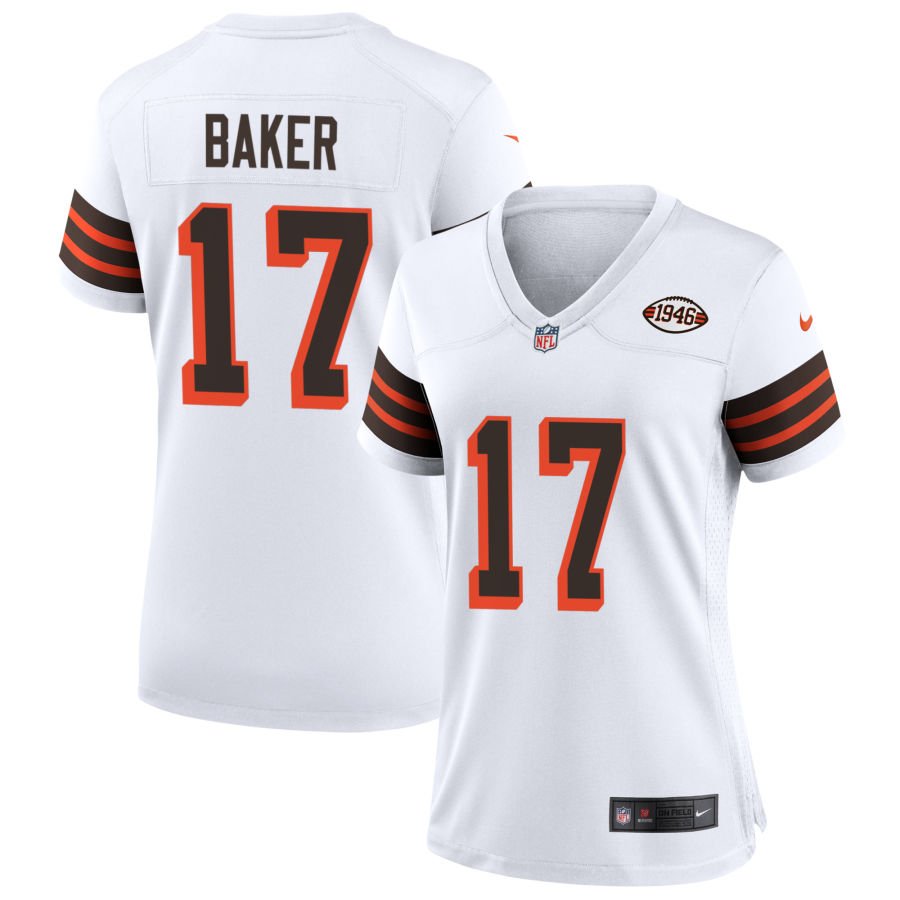 Jerome Baker Women's Nike White Cleveland Browns 1946 Collection Alternate Custom Jersey
