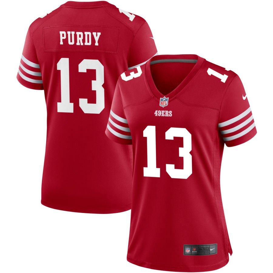 Brock Purdy Women's Nike Scarlet San Francisco 49ers Game Custom Jersey