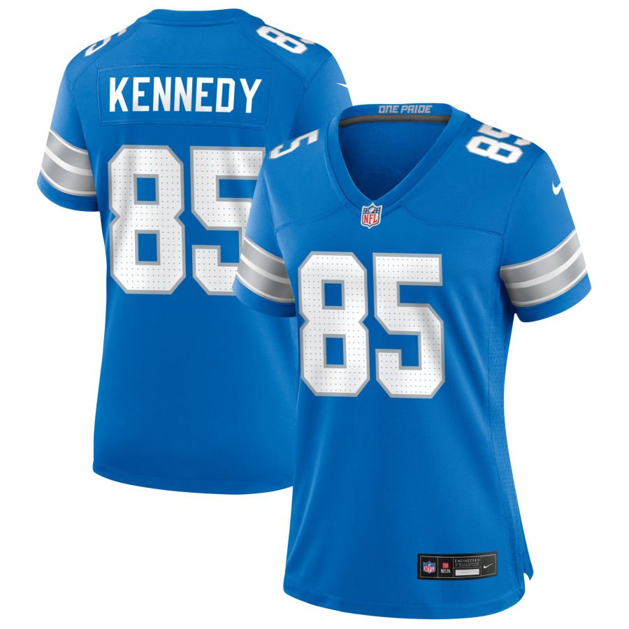 Tom Kennedy Women's Nike Blue Detroit Lions Custom Game Jersey