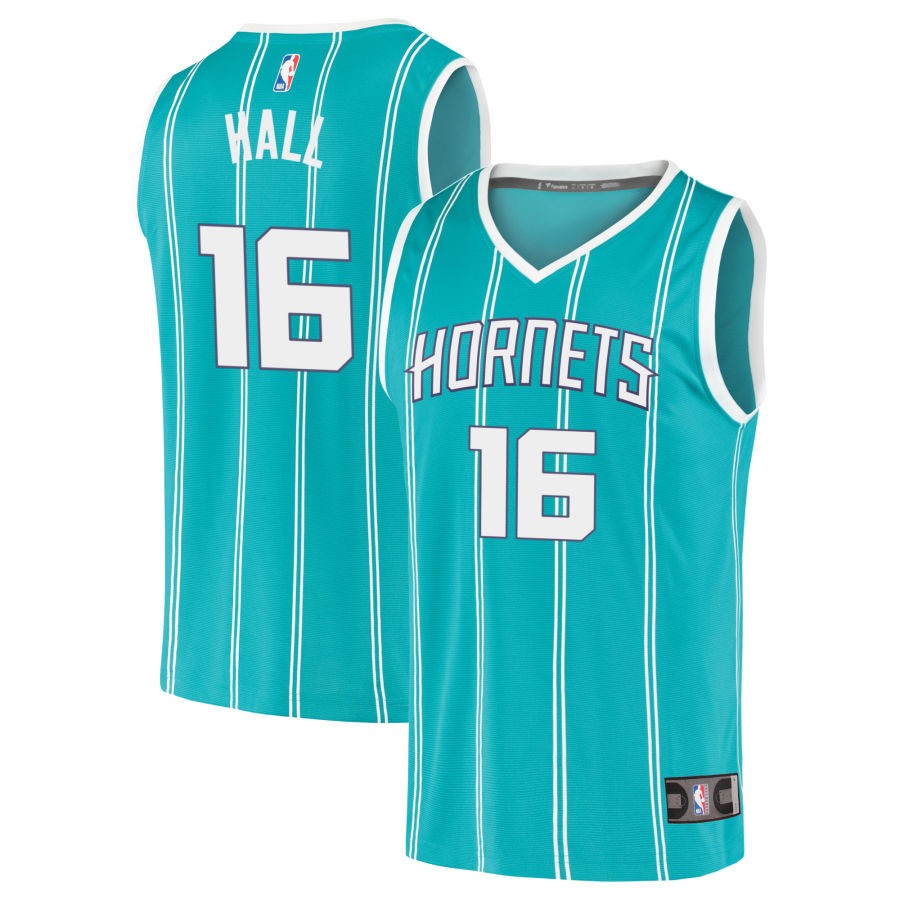 PJ Hall Men's Fanatics Teal Charlotte Hornets Fast Break Replica Custom Jersey - Icon Edition